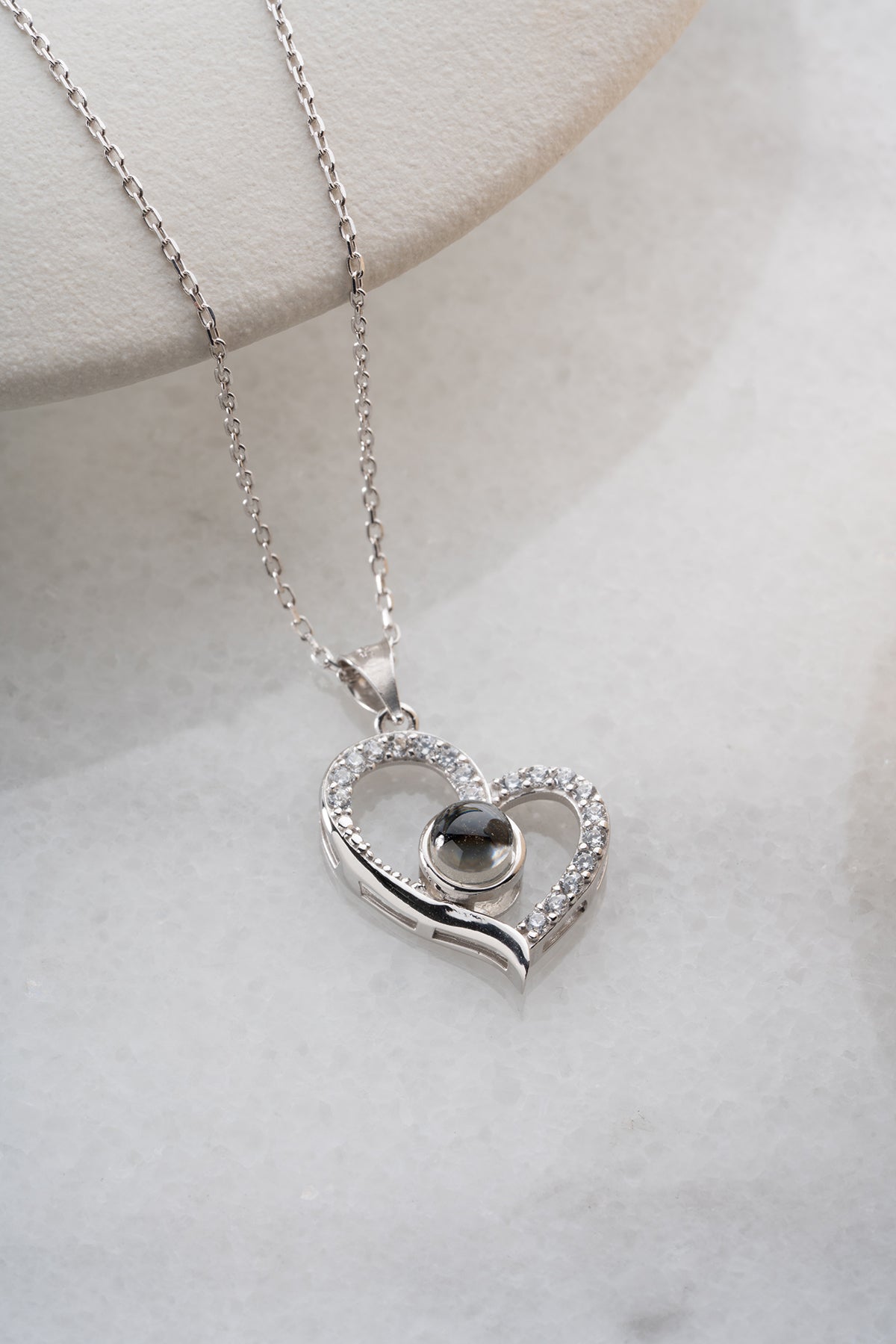 I Love You Projection Heart Necklace