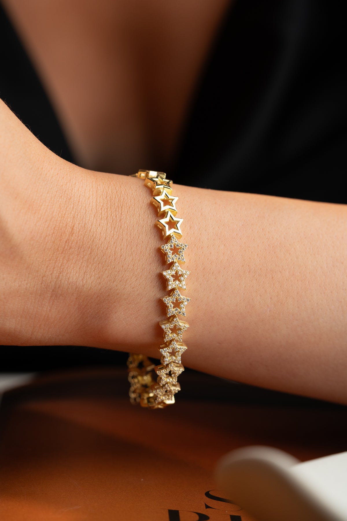 Pave Star Link Bracelet