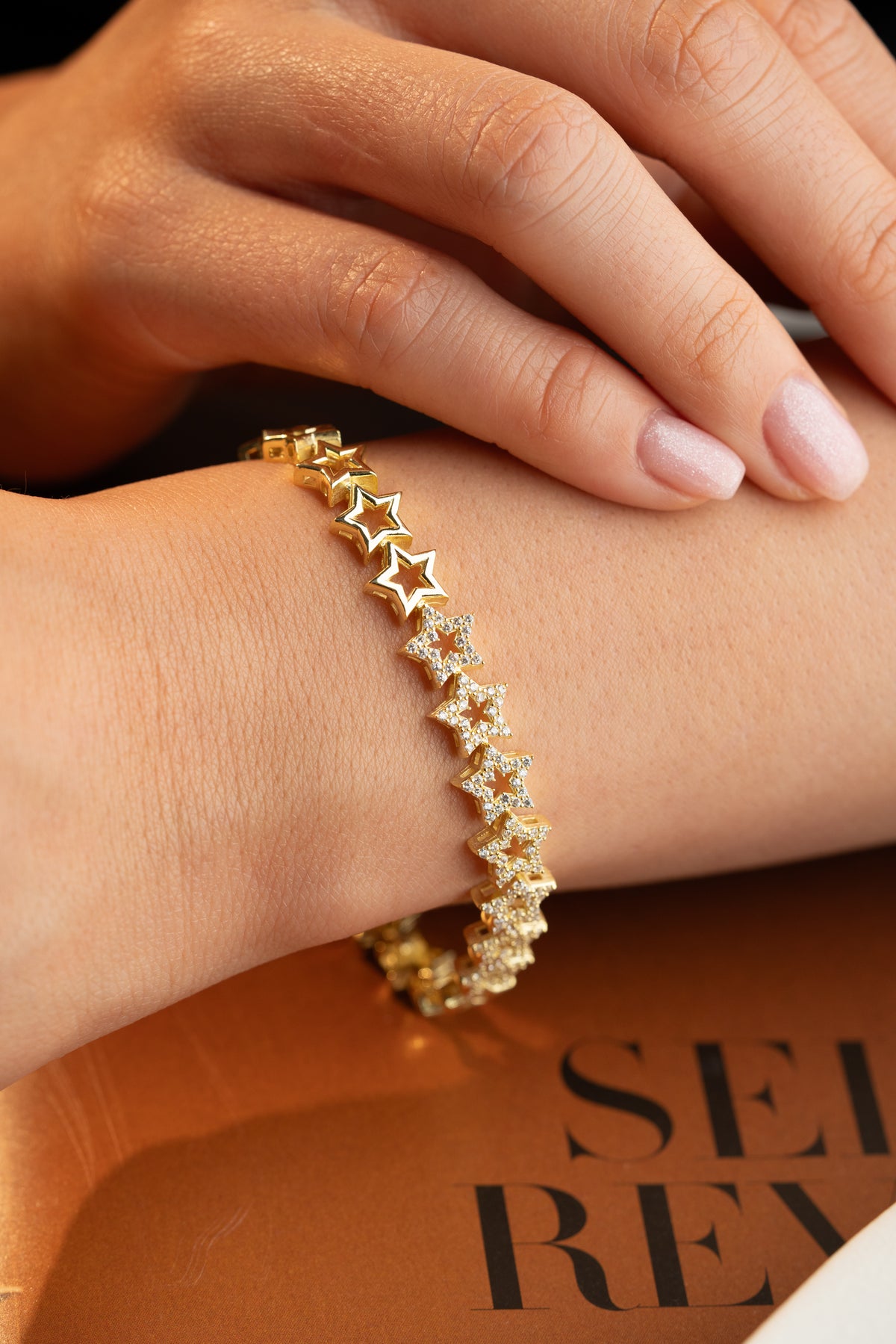 Pave Star Link Bracelet