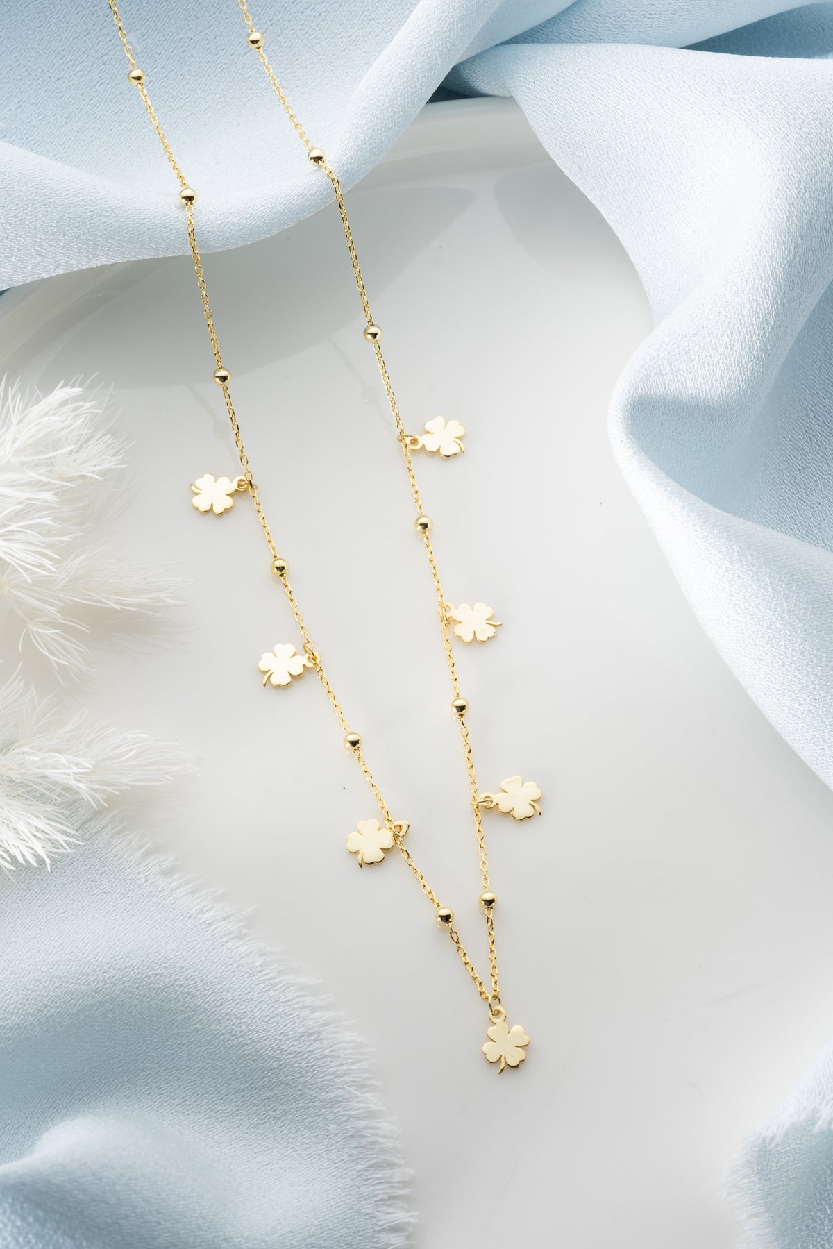 Four Leaf Clover Charm Necklace