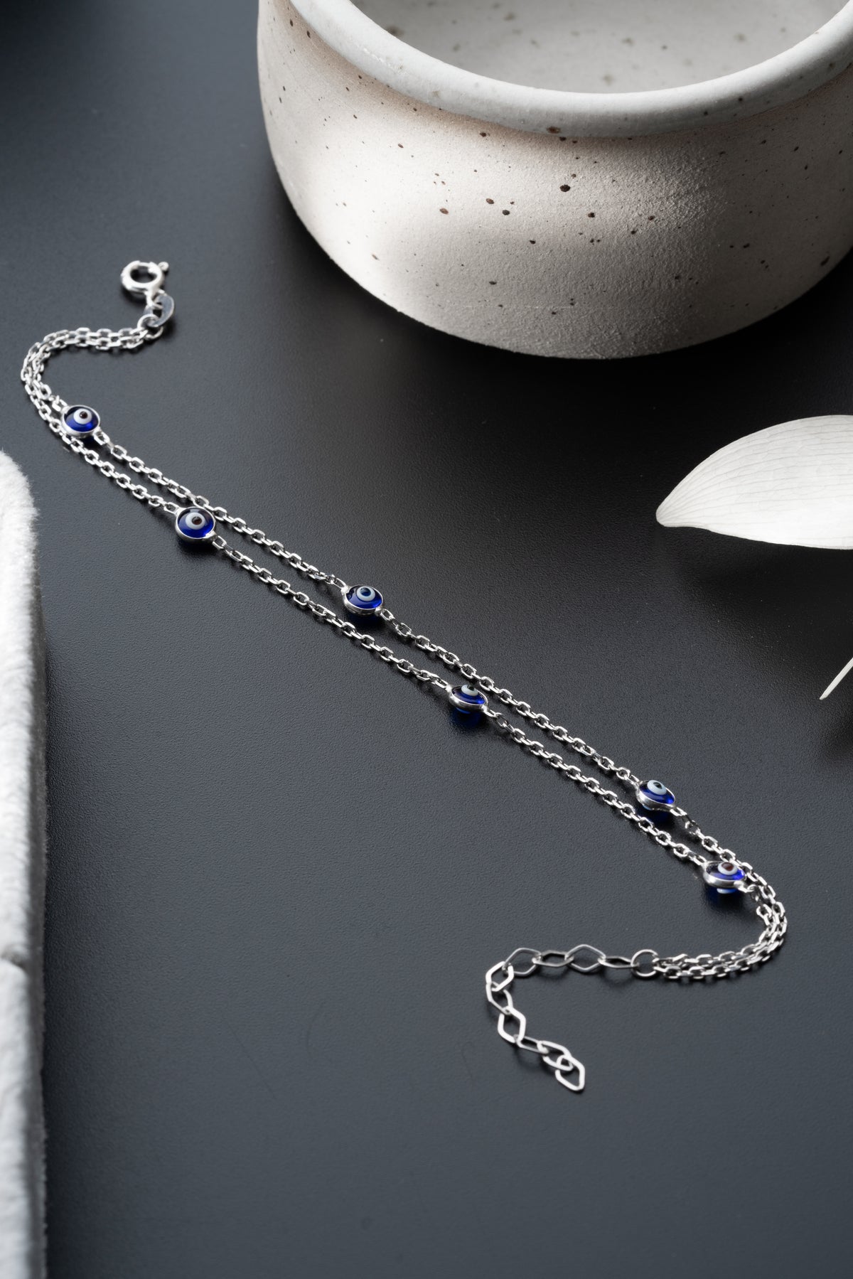 Evil Eye Double Chain Bracelet