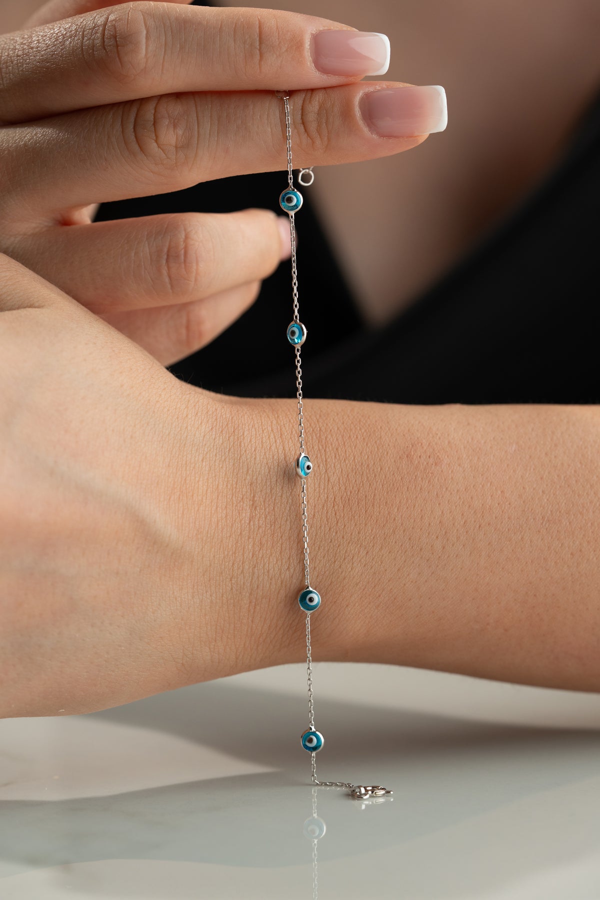 Mini Evil Eye Bead Bracelet