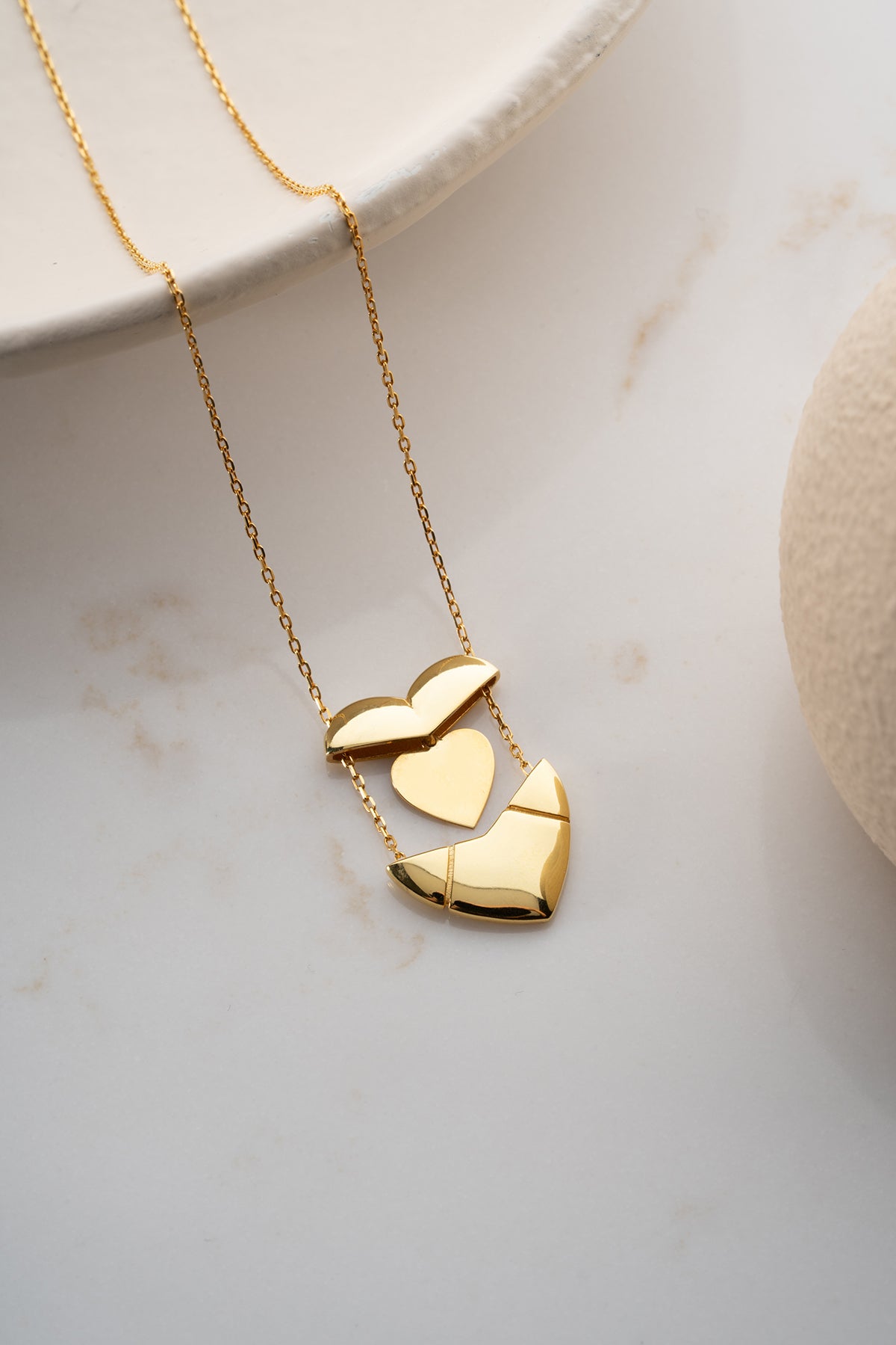 Custom Folding Heart Locket Necklace