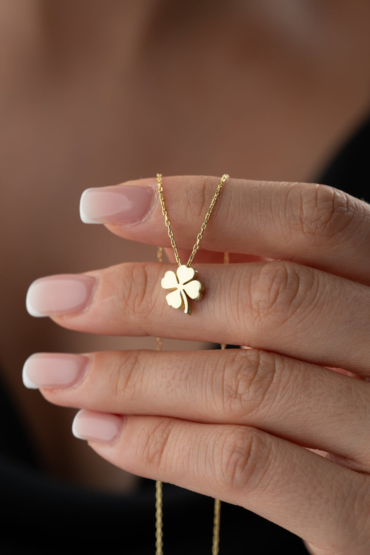Gold Four Leaf Clover Necklace