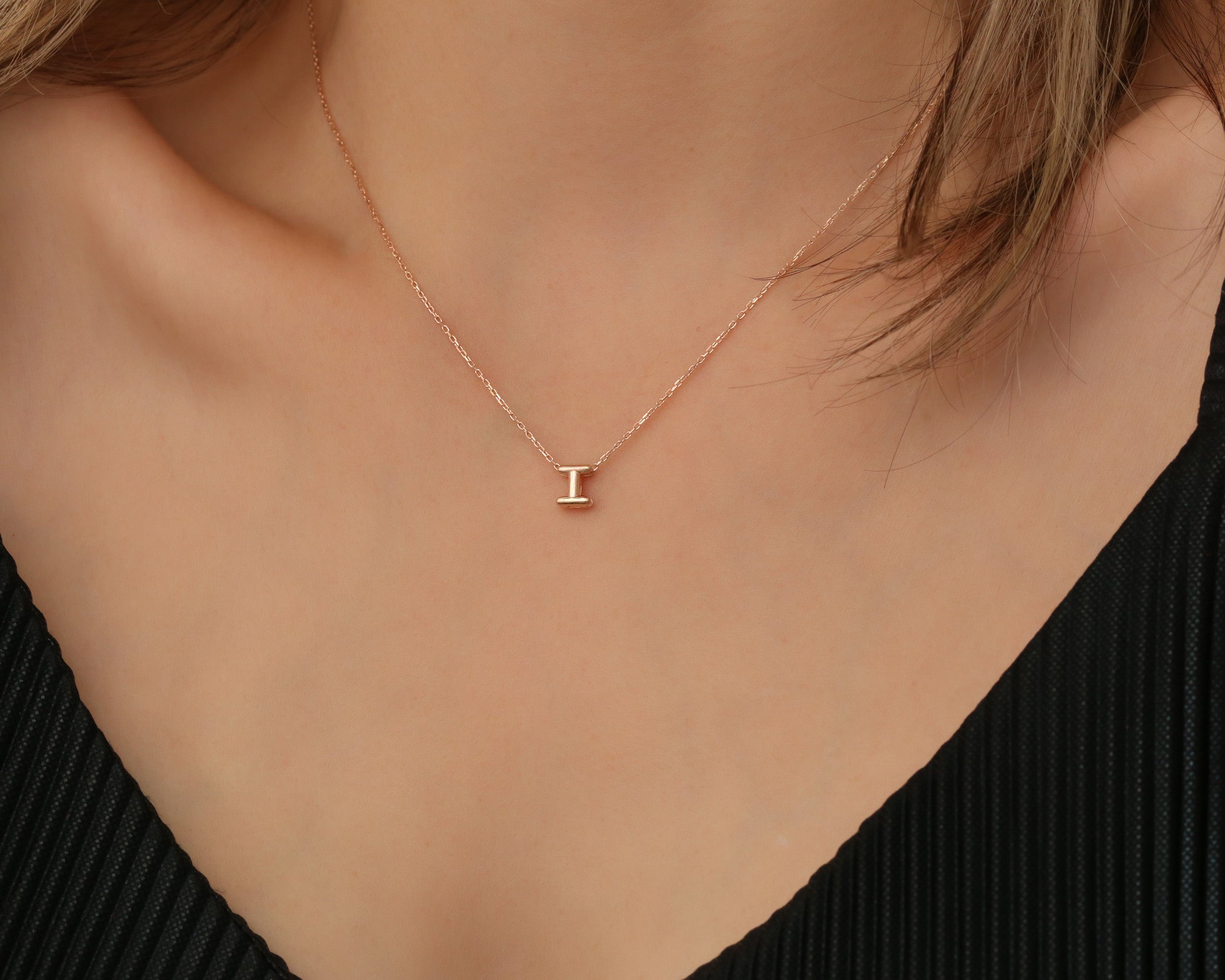 Balloon Initial Pendant Necklace