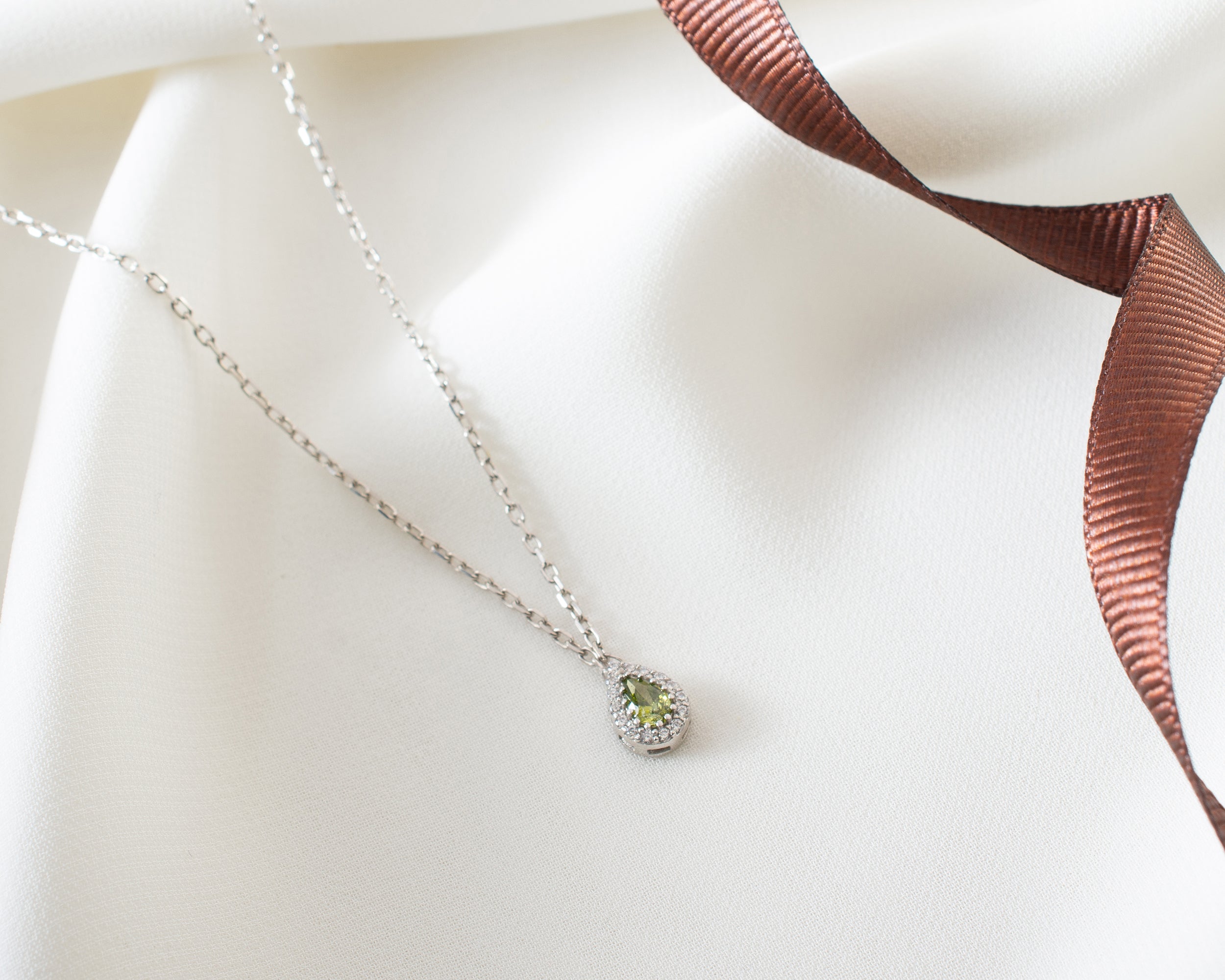Family Birthstone Curved Bar Necklace