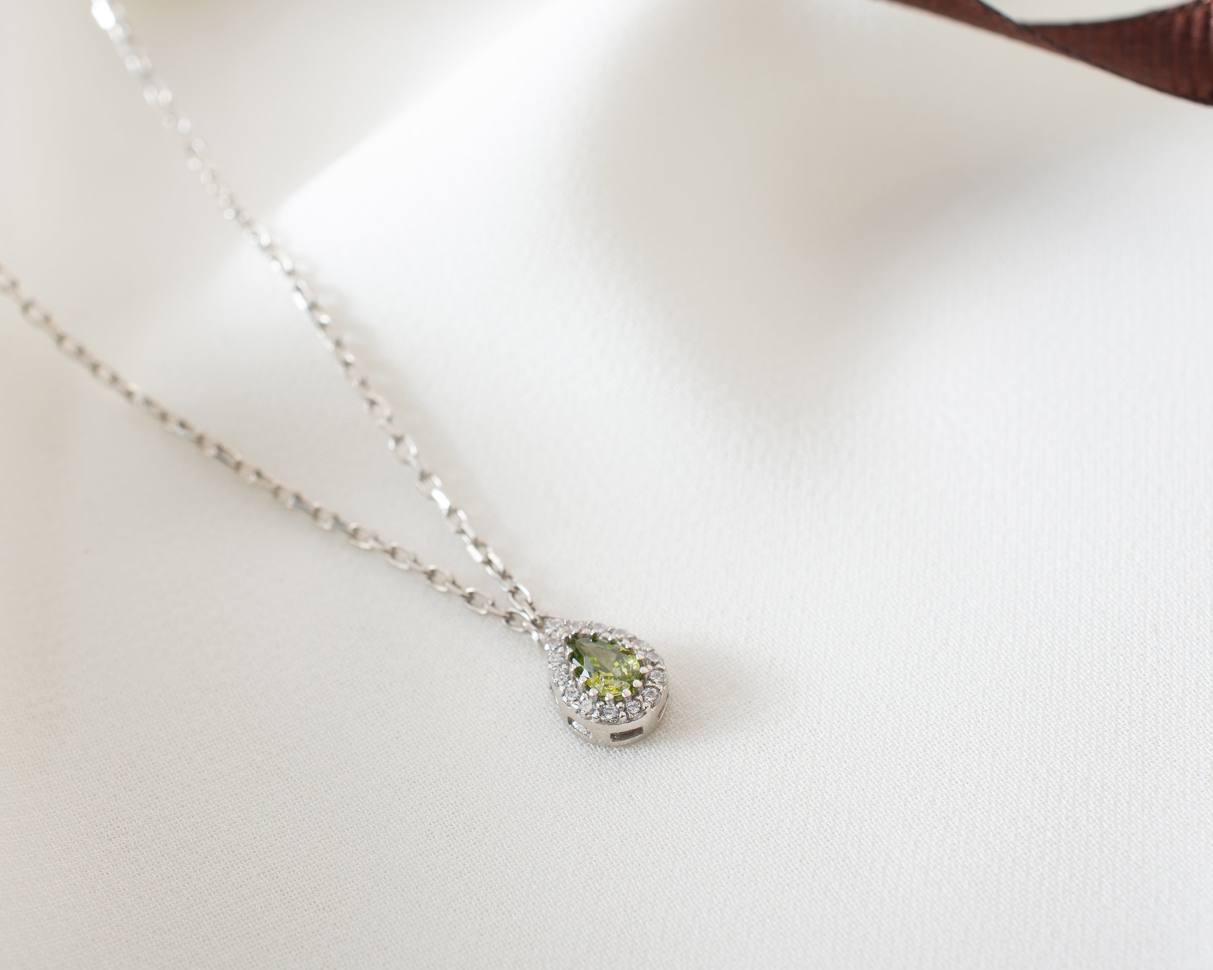 Family Birthstone Curved Bar Necklace