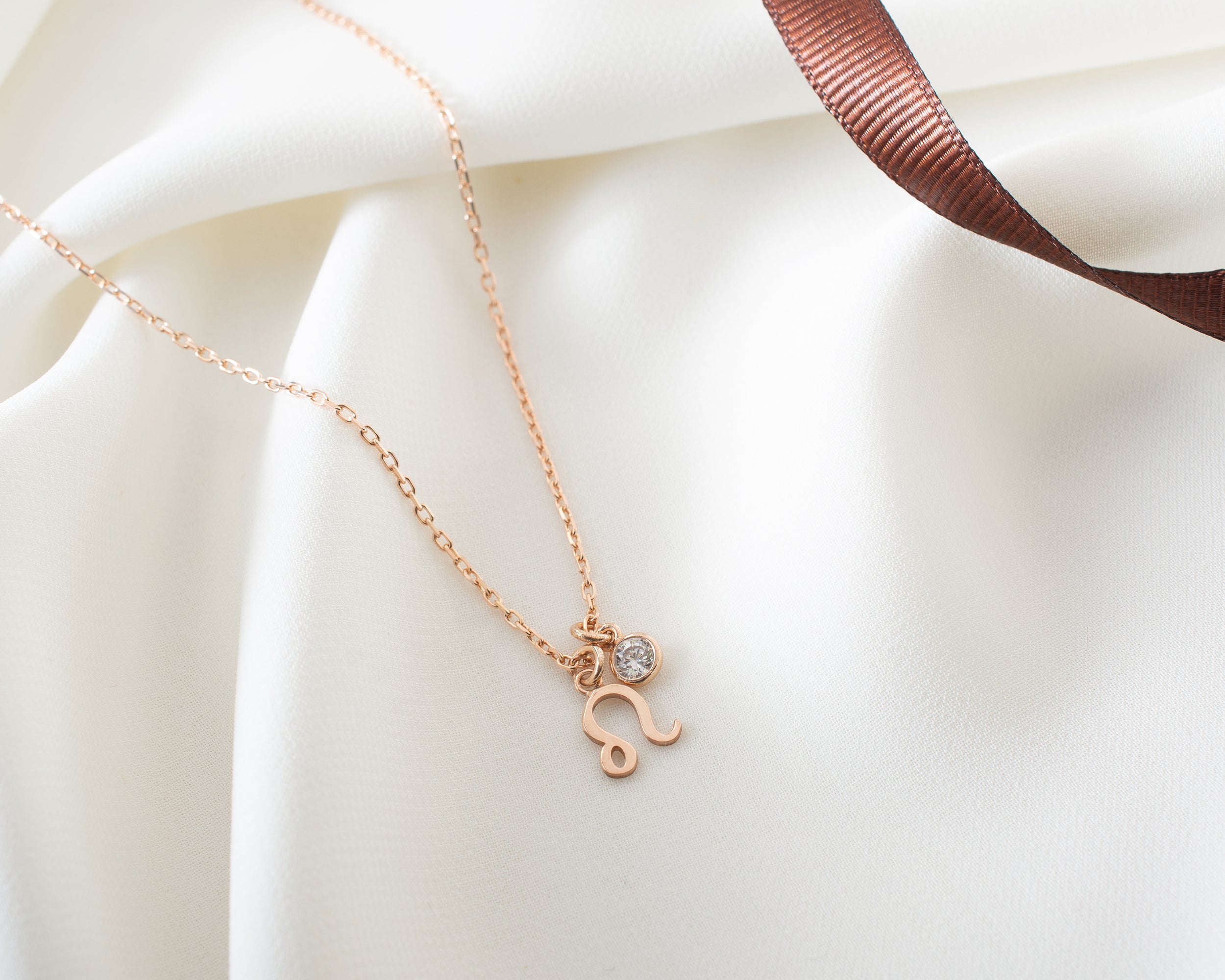 Zodiac Sign and Birthstone Necklace