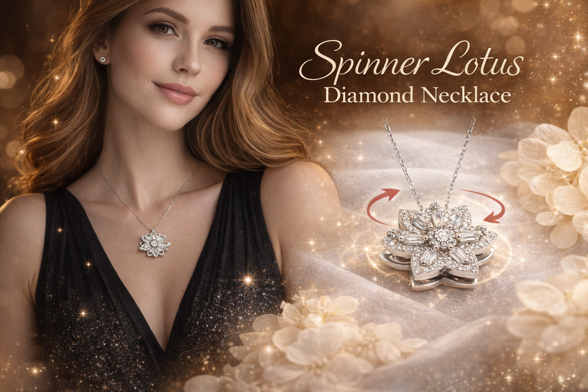Spinner Lotus Flower Necklace