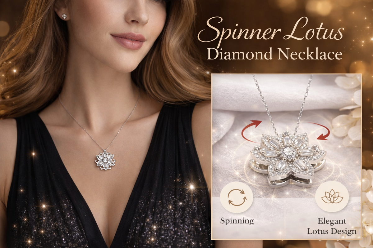 Spinner Lotus Flower Necklace