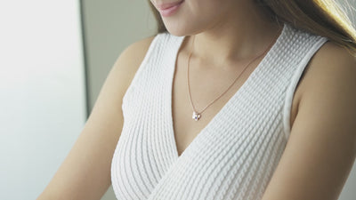 Minimal Butterfly Initial Birthstone Necklace