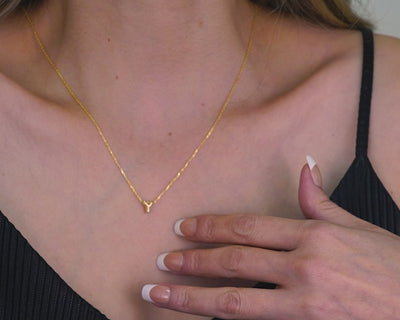Balloon Initial Pendant Necklace