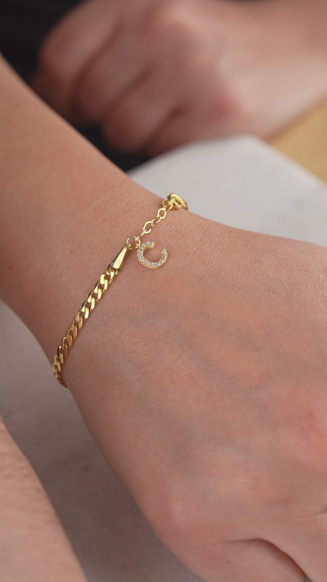 His and Hers Initial Bracelet Set