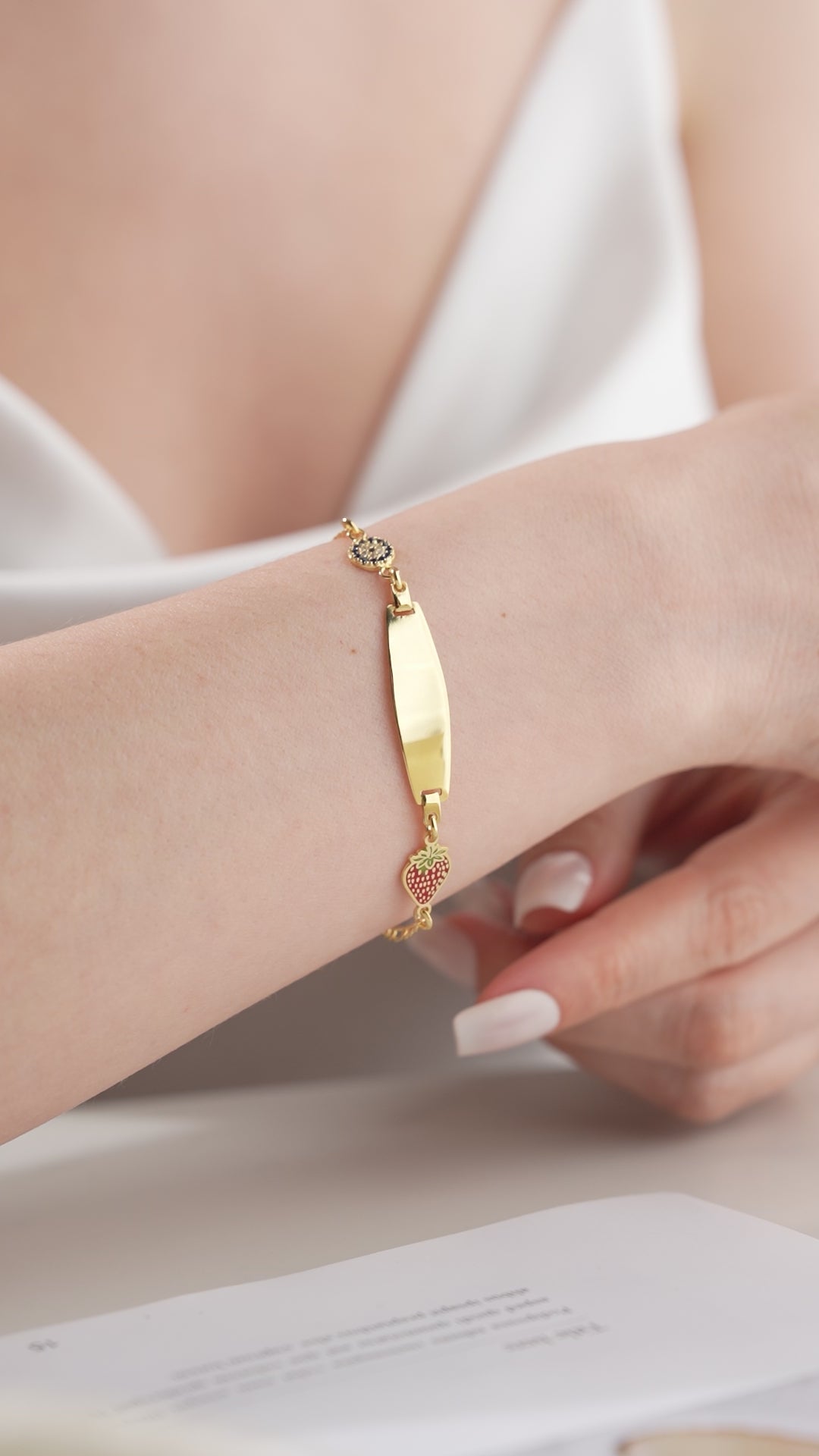 Personalized Baby Name and Date Bracelet
